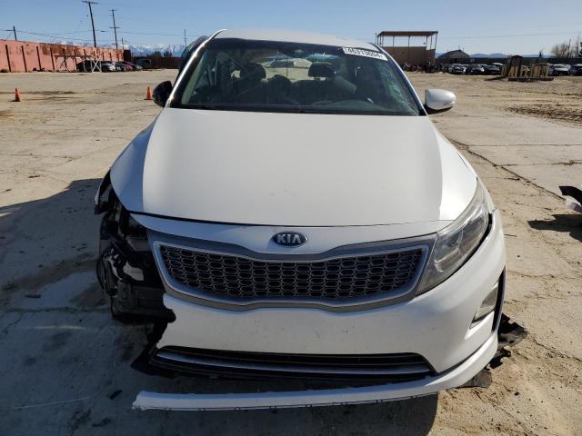 KNAGM4AD3F5078924 - 2015 KIA OPTIMA HYBRID WHITE photo 5