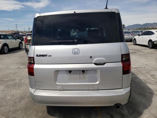 5J6YH18977L016994 - 2007 HONDA ELEMENT SC SILVER photo 6