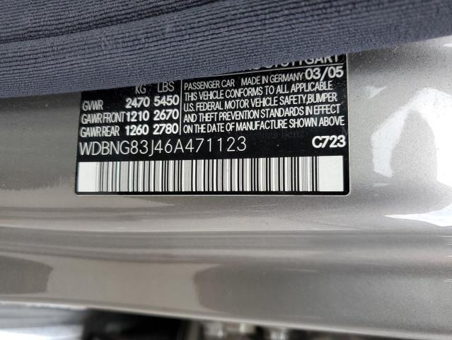 WDBNG83J46A471123 - 2006 MERCEDES-BENZ S 430 4MATIC GRAY photo 12