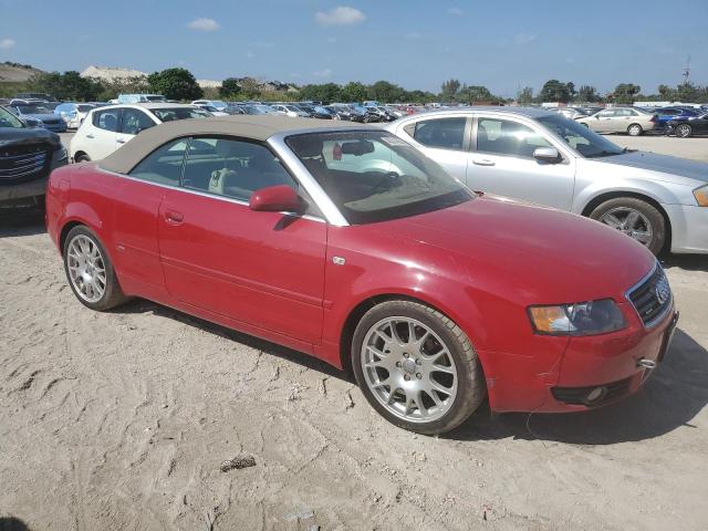 WAUET48H05K024841 - 2005 AUDI A4 S-LINE 3.0 QUATTRO RED photo 4