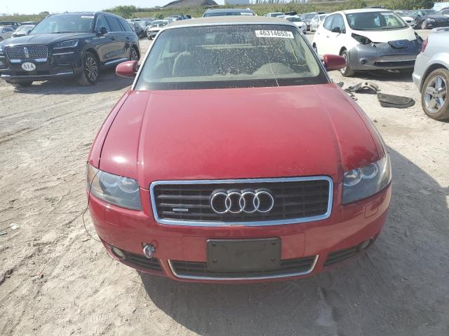 WAUET48H05K024841 - 2005 AUDI A4 S-LINE 3.0 QUATTRO RED photo 5