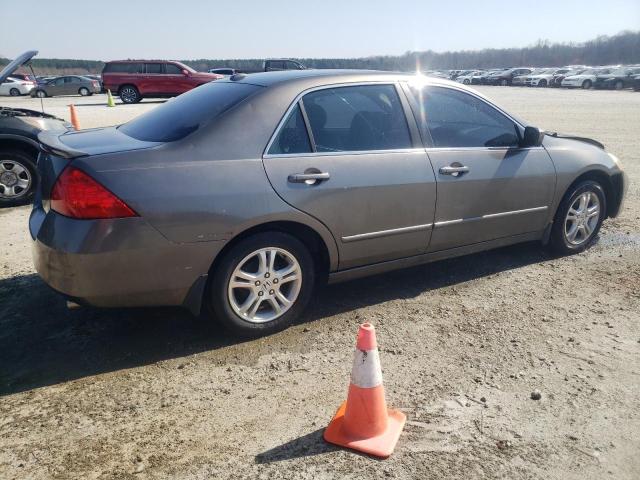 1HGCM56807A048681 - 2007 HONDA ACCORD EX GRAY photo 3