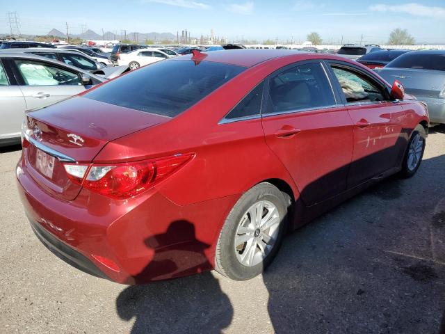 5NPEB4AC7EH944842 - 2014 HYUNDAI SONATA GLS RED photo 3