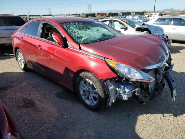 5NPEB4AC7EH944842 - 2014 HYUNDAI SONATA GLS RED photo 4