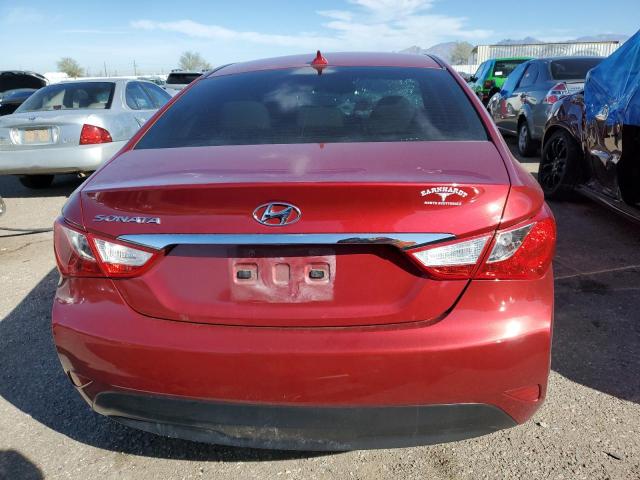 5NPEB4AC7EH944842 - 2014 HYUNDAI SONATA GLS RED photo 6