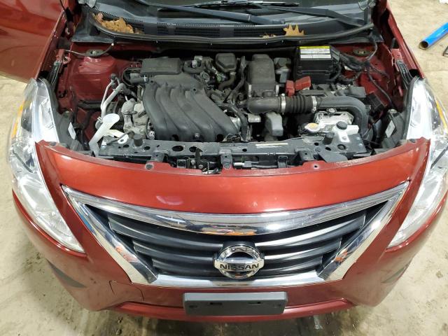 3N1CN7APXKL865537 - 2019 NISSAN VERSA S MAROON photo 11