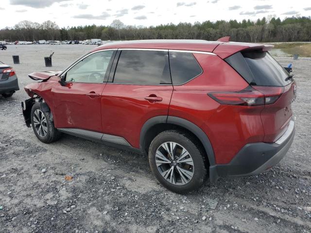 5N1AT3BBXMC732762 - 2021 NISSAN ROGUE SV RED photo 2