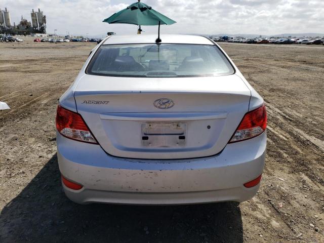 KMHCT4AE7EU667441 - 2014 HYUNDAI ACCENT GLS SILVER photo 6