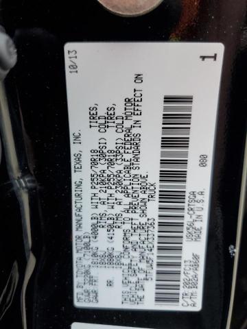 5TFUW5F14EX337363 - 2014 TOYOTA TUNDRA DOUBLE CAB SR/SR5 BLACK photo 13