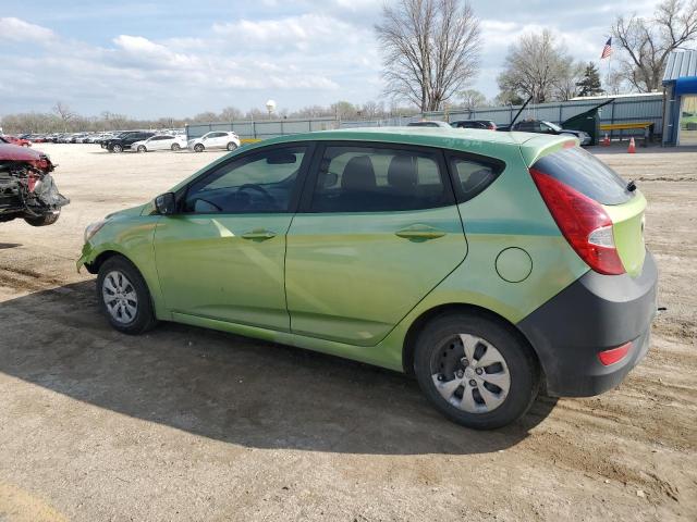 KMHCT5AE6EU162593 - 2014 HYUNDAI ACCENT GLS GREEN photo 2