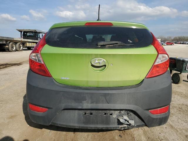 KMHCT5AE6EU162593 - 2014 HYUNDAI ACCENT GLS GREEN photo 6