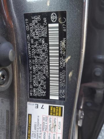 JTDKARFP5K3113992 - 2019 TOYOTA PRIUS PRIM BLUE photo 13