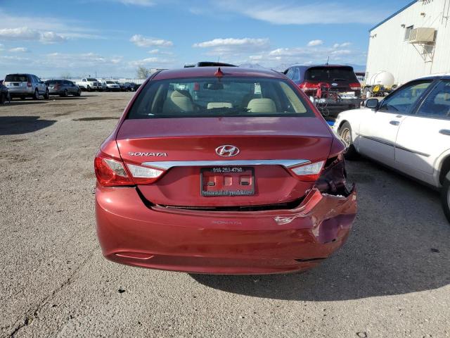 5NPEB4AC4DH798043 - 2013 HYUNDAI SONATA GLS RED photo 6