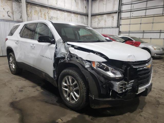 1GNERFKW6KJ205584 - 2019 CHEVROLET TRAVERSE LS WHITE photo 4