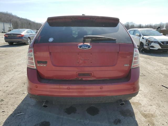 2FMDK38C18BB14509 - 2008 FORD EDGE SEL RED photo 6