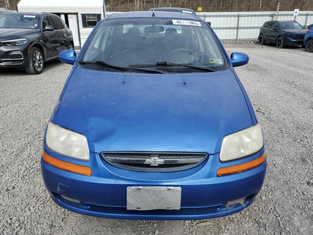 KL1TD56646B617027 - 2006 CHEVROLET AVEO BASE Mavi foto 5