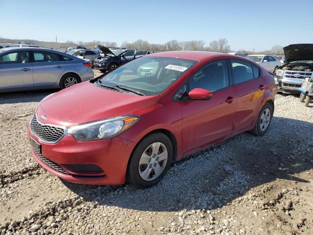 KNAFK4A65G5568009 - 2016 KIA FORTE LX RED photo 1