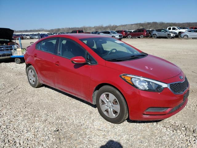 KNAFK4A65G5568009 - 2016 KIA FORTE LX RED photo 4