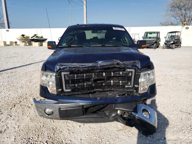 1FTEX1CM2EFC62600 - 2014 FORD F150 SUPER CAB BLUE photo 5