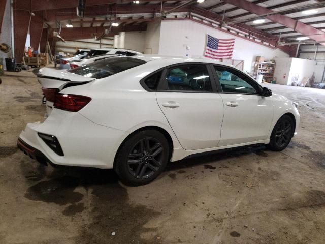 3KPF34AD5ME279663 - 2021 KIA FORTE GT LINE WHITE photo 3