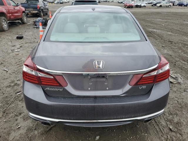 1HGCR3F08HA006390 - 2017 HONDA ACCORD EXL GRAY photo 6