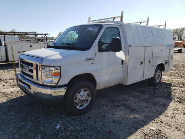 1FDSE3FL0BDB26234 - 2011 FORD ECONOLINE E350 SUPER DUTY CUTAWAY VAN WHITE photo 1