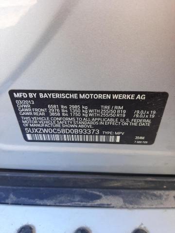 5UXZW0C58D0B93373 - 2013 BMW X5 XDRIVE35D SILVER photo 12