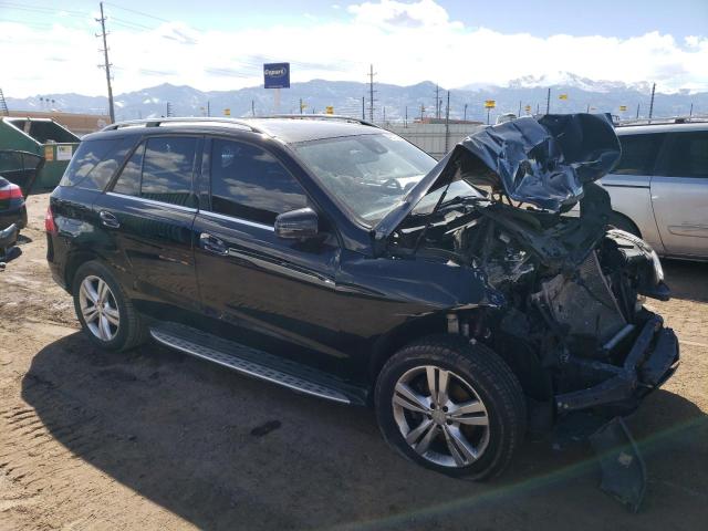 4JGDA5HB9DA241813 - 2013 MERCEDES-BENZ ML 350 4MATIC BLACK photo 4
