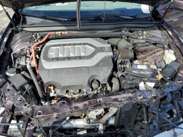 JH4KC2F98HC000094 - 2017 ACURA RLX SPORT HYBRID ADVANCE BURGUNDY photo 11