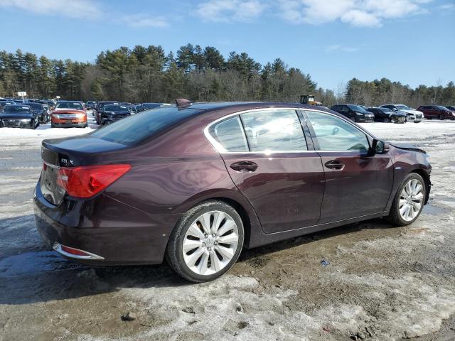 JH4KC2F98HC000094 - 2017 ACURA RLX SPORT HYBRID ADVANCE BURGUNDY photo 3