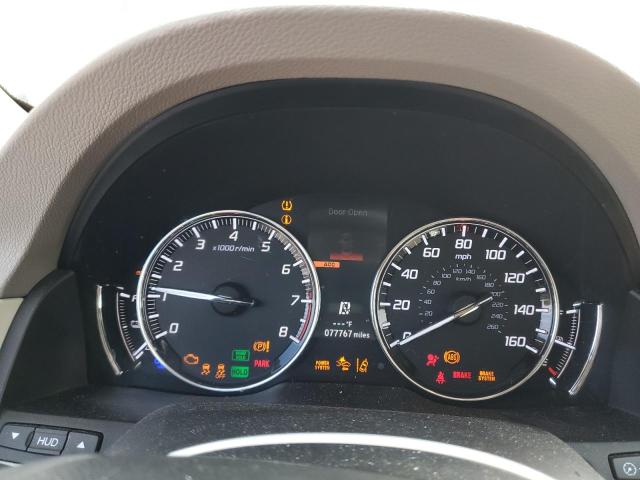 JH4KC2F98HC000094 - 2017 ACURA RLX SPORT HYBRID ADVANCE BURGUNDY photo 9