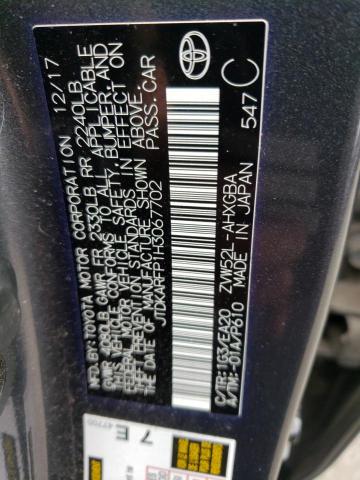 JTDKARFP1H3067702 - 2017 TOYOTA PRIUS PRIM Grafit foto 13