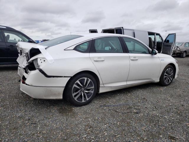 1HGCV3F42MA012193 - 2021 HONDA ACCORD HYBRID EX WHITE photo 3