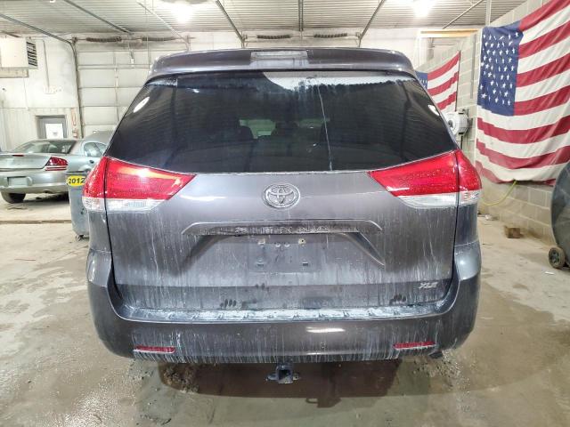 5TDYK3DC7BS143644 - 2011 TOYOTA SIENNA XLE GRAY photo 6