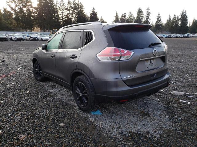 KNMAT2MV7GP683121 - 2016 NISSAN ROGUE S GRAY photo 2