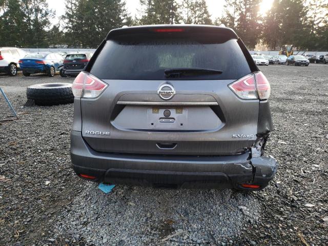 KNMAT2MV7GP683121 - 2016 NISSAN ROGUE S GRAY photo 6