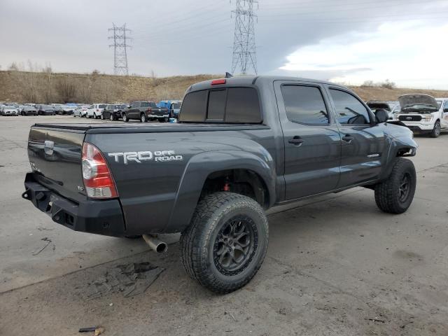 3TMLU4EN0FM182544 - 2015 TOYOTA TACOMA DOUBLE CAB GRAY photo 3