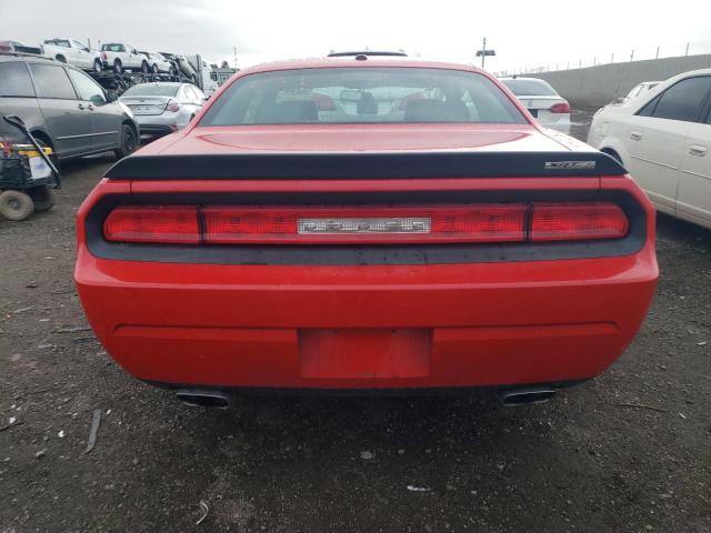 2B3CJ7DW1AH283900 - 2010 DODGE CHALLENGER SRT-8 RED photo 6