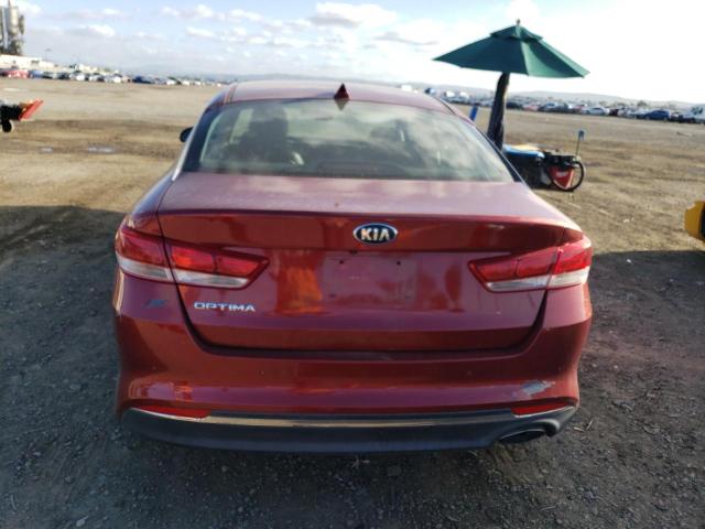 5XXGT4L3XJG215825 - 2018 KIA OPTIMA LX RED photo 6