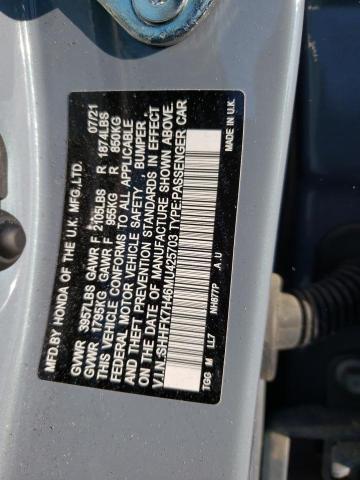 SHHFK7H46MU425703 - 2021 HONDA CIVIC SPORT 灰色 照片 12