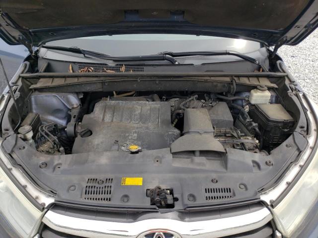 5TDKKRFH7FS062943 - 2015 TOYOTA HIGHLANDER XLE BLUE photo 12