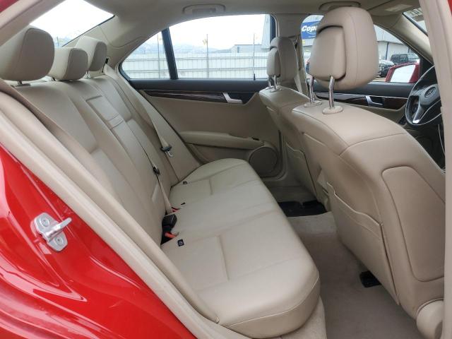 WDDGF8BB9CR235092 - 2012 MERCEDES-BENZ C 300 4MATIC RED photo 10