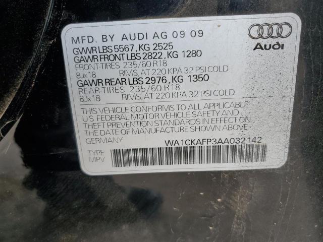 WA1CKAFP3AA032142 - 2010 AUDI Q5 PREMIUM BLACK photo 12