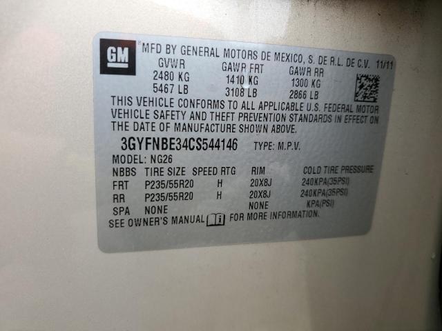 3GYFNBE34CS544146 - 2012 CADILLAC SRX PERFORMANCE COLLECTION Алтын фото 13