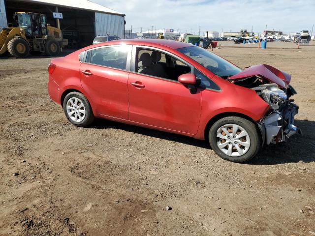 KNADM4A3XE6357788 - 2014 KIA RIO LX RED photo 4