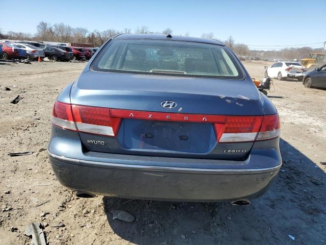 KMHFC46F58A321232 - 2008 HYUNDAI AZERA SE BLUE photo 6