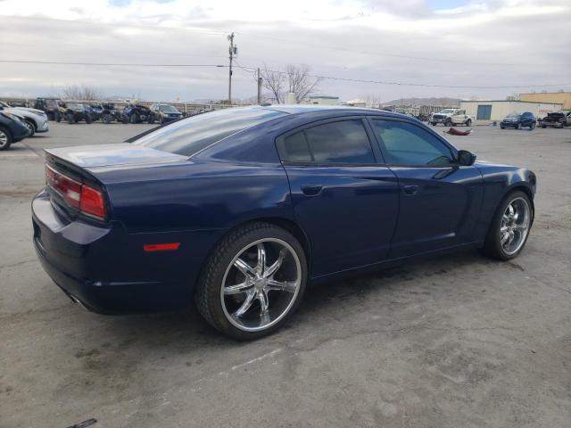 2C3CDXHG6EH324993 - 2014 DODGE CHARGER SXT BLUE photo 3