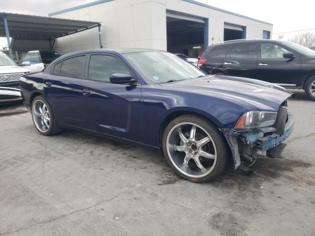 2C3CDXHG6EH324993 - 2014 DODGE CHARGER SXT BLUE photo 4