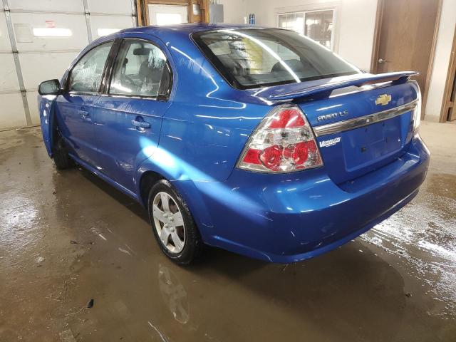 KL1TD56608B175222 - 2008 CHEVROLET AVEO BASE 蓝色 照片 2