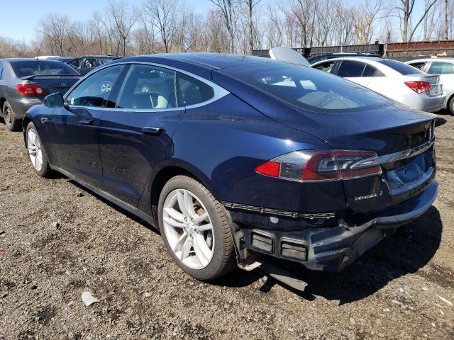 5YJSA1H18EFP58895 - 2014 TESLA MODEL S Կապույտ լուսանկար 2